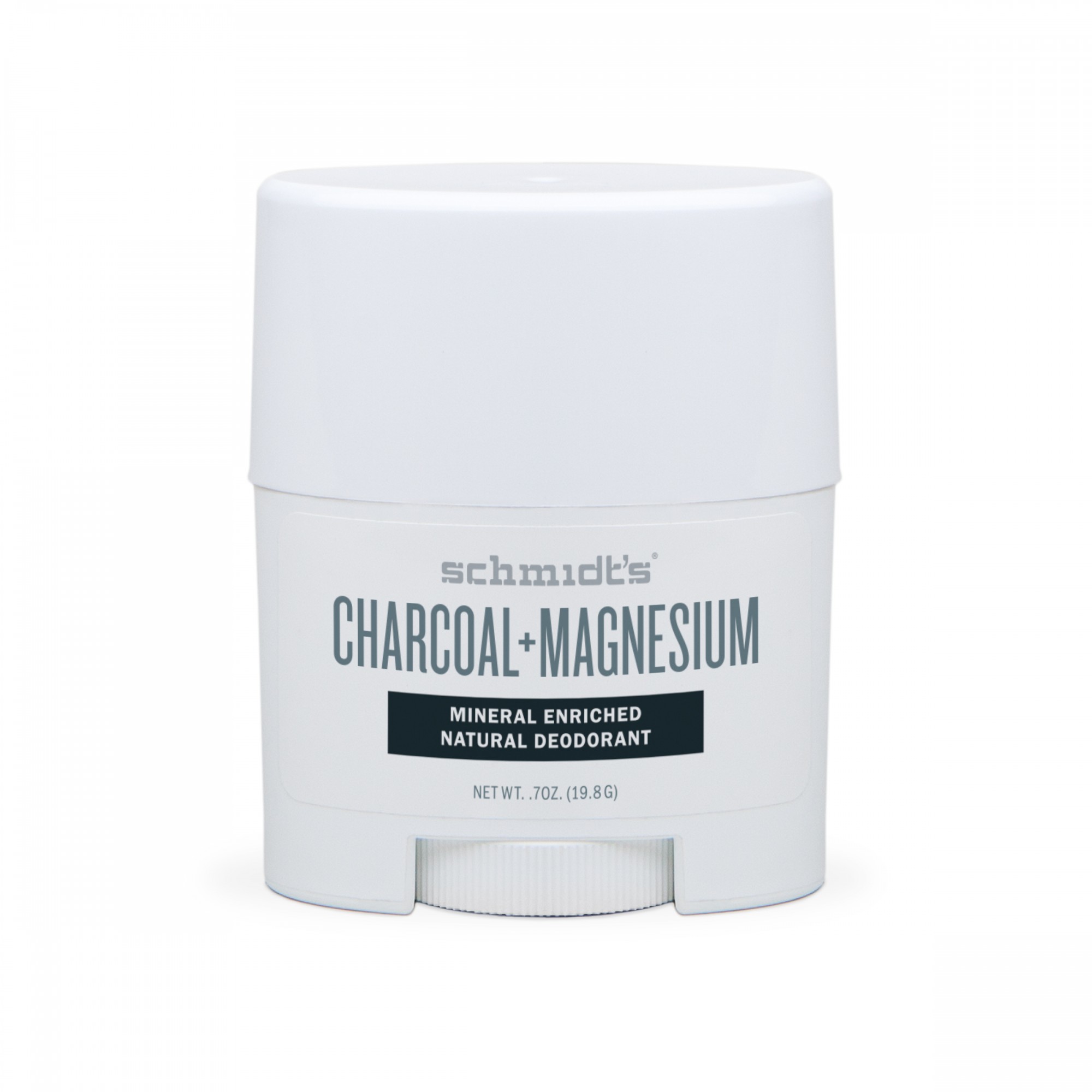 Natural Deodorant Charcoal + Magnesium Travel Size Schmidt's Naturals