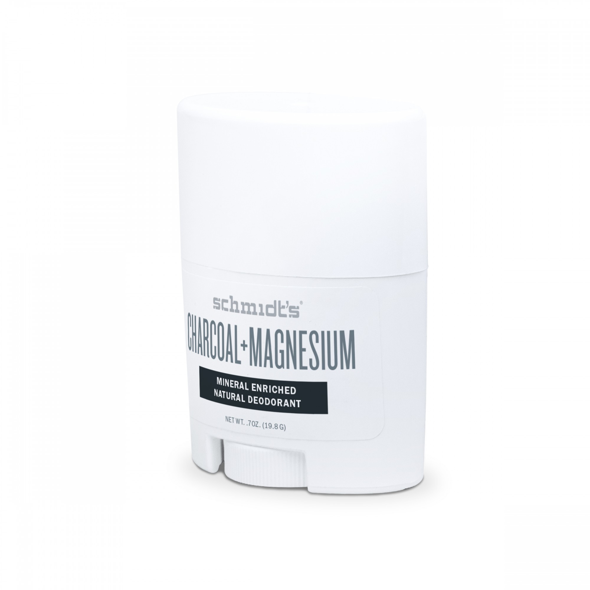 Natural Deodorant Charcoal + Magnesium Travel Size Schmidt's Naturals