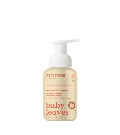 Baby leaves - 2in1 Foaming Wash, Pear Nectar, ATTITUDE