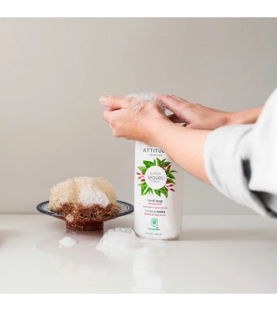 Liquid Hand Soap, Red Vine Leaves and Pomegranate, Super leaves, ATTITUDE