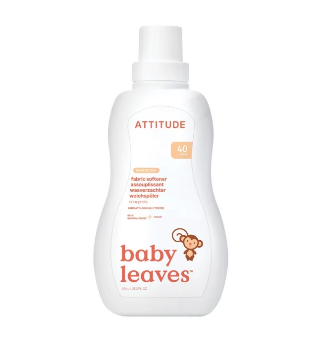 Baby Fabric Softener, Pear Nectar, baby leaves, ATTITUDE