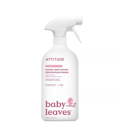 Laundry Stain Fighter Liquid, Unscented, baby leaves, ATTITUDE