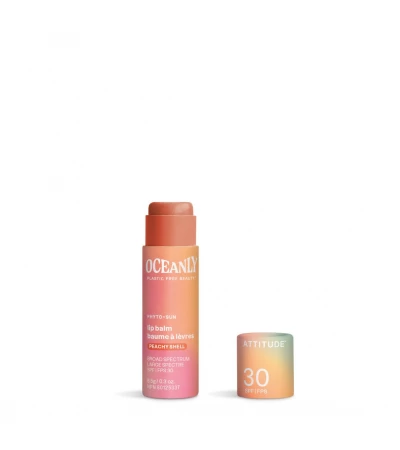Lip Balm Spf 30, Peachy Shell with Zinc Oxide, Oceanly-Phyto-Sun, ATTITUDE