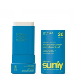 Kids Mineral Sunscreen SPF 30, Unscented, Sunly, ATTITUDE
