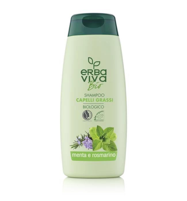 Шампоан за мазна коса с Мента и Розмарин Erba Viva Bio