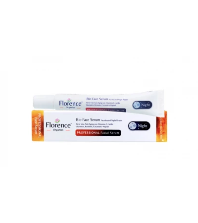 Bio Face Serum, Night Repair with Vitamin C Serum & Hyaluronic Acid 30 ml. Florence Organics