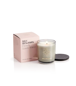 French Linen Water Luxury Natural Candle&Lid Max Benjamin