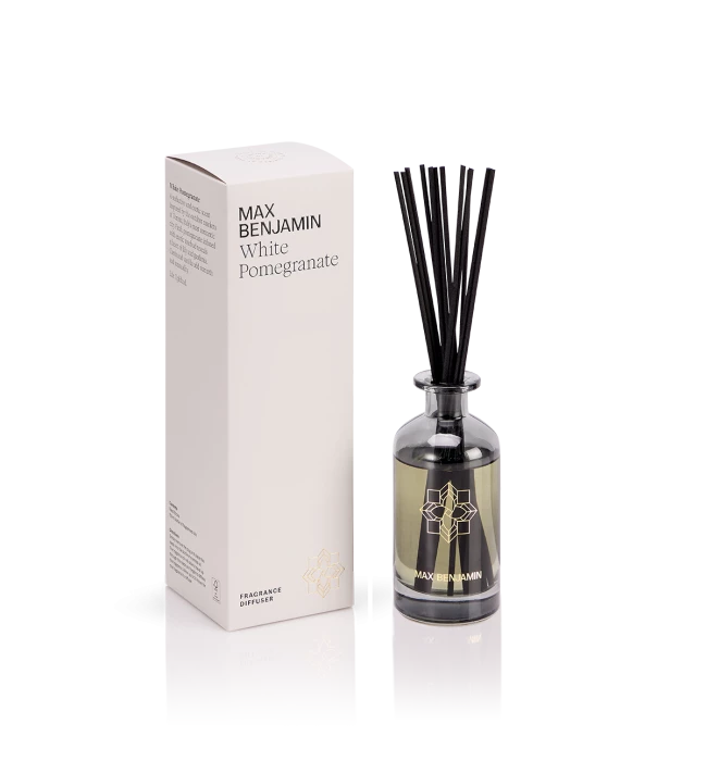 White Pomegranate Luxury Diffuser Max Benjamin
