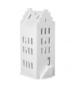 Räder White Unglazed Porcelain Light House \'Walmdach\' Candle Holder 