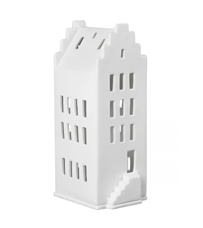 Räder White Unglazed Porcelain Light House 'Walmdach' Candle Holder 