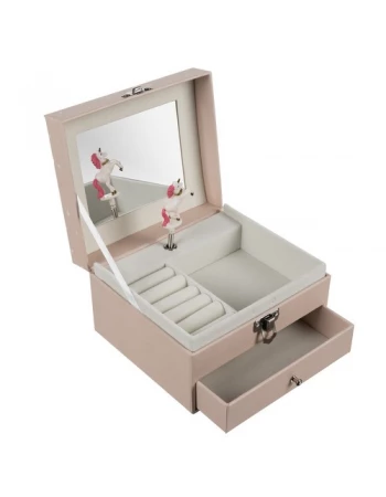 Jewelry box, with unicorn music box