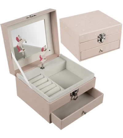 Jewelry box, with unicorn music box