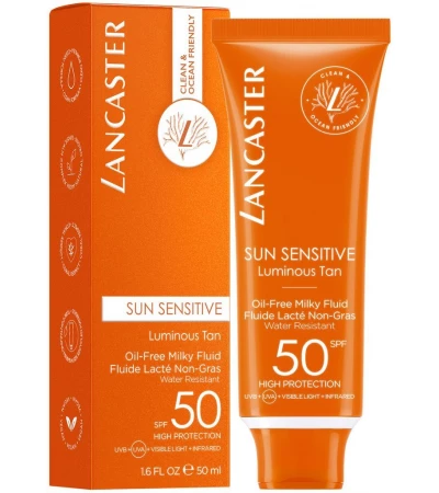 Sun Sensitive Oil‑Free Milky Fluid SPF 50, Lancaster