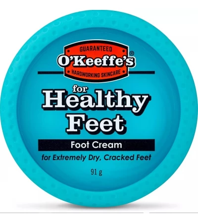 O'Keeffe's Healthy Feet foot cream, extremely dry, cracked feet, jar